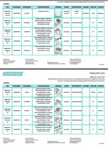 Ecopatent Preisliste